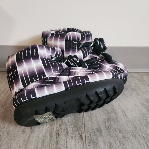 NEW Womens 6 UGG Logo  puffer classic Short maxi wave length boots - Picture 4 of 10